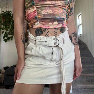 Belted Y2K Mini Skirt